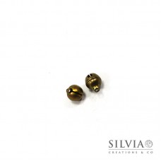 Charm a forma di campanellino bronzo in zama 13x10 mm