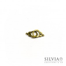Charm a forma di manette bronzo in zama 29x10 mm