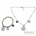 Collana girocollo per maestra con frase i bambini nascono con le ali e charms