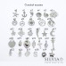 Collana girocollo donna con perle di turchese da 4 mm e stella marina