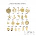 Collana girocollo corallini o cristallini colorati con ciondolo