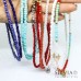 Collana girocollo corallini o cristallini colorati con ciondolo
