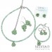 Collana girocollo con catenina in acciaio e ciondolo trifoglio