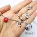 Collana girocollo personalizzata con fotografia cane gatto o coniglio e charms Collana girocollo personalizzata con fotografia cane gatto o coniglio e charms
