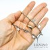 Collana girocollo con catena in acciaio e stelle