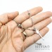 Collana girocollo in acciaio con ciondolo a forma di bacchetta magica