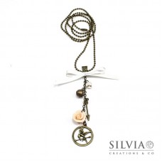 Collana lunga Hunger Games inspired ghiandaia imitatrice