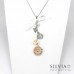 Collana lunga Alice nel paese delle meraviglie con biscotto EAT ME