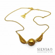 Collana HP inspired con boccino d'oro