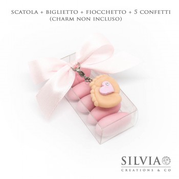 Confezione astuccio trasparente per bomboniere 60x27x20 mm