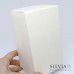 Scatola pieghevole seta bianca per bomboniere 80x80x150 mm