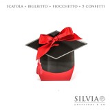 Confezione completa scatola tocco per bomboniere laurea