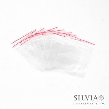 Sacchetto con chiusura a zip trasparente 7x5 cm x100pz