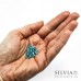 Cristalli a rondella acquamarina ab 6x4 mm 