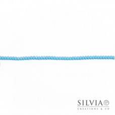 Cristalli a rondella acquamarina 4x3 mm