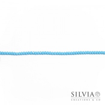 Cristalli a rondella acquamarina 4x3 mm