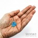 Cristalli a rondella acquamarina 4x3 mm