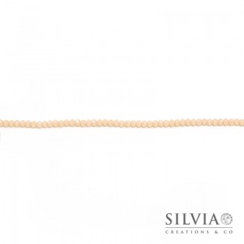 Cristalli a rondella albicocca 4x3 mm