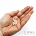 Cristalli a rondella albicocca 6x4 mm