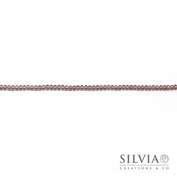 Cristalli a rondella ametista 4x3 mm