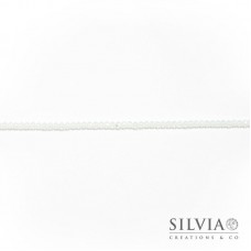 Cristalli a rondella bianco opale 4x3 mm