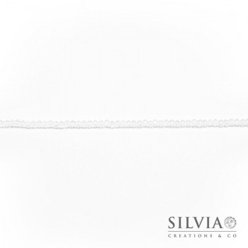 Cristalli a rondella color cristallo 4x3 mm