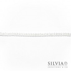 Cristalli a rondella cristallo placcato 6x4 mm