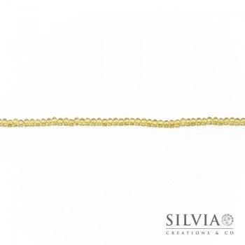 Cristalli a rondella giallo sole 4x3 mm