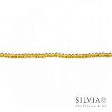 Cristalli a rondella giallo sole 6x4 mm