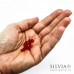 Cristalli a rondella rosso siam 6x4 mm