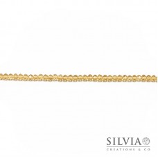Cristalli a rondella topazio chiaro 6x4 mm