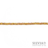 Cristalli a rondella topazio chiaro ab 6x4 mm