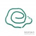 Cristalli a rondella verde smeraldo 4x3 mm