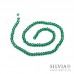 Cristalli a rondella verde smeraldo 6x4 mm