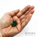 Cristalli a rondella verde smeraldo 6x4 mm