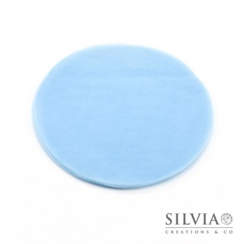 Disco in tulle color azzurro da 230 mm x10pz