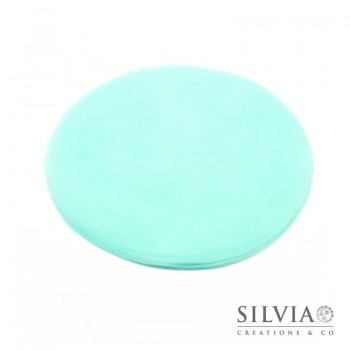 Disco in tulle color azzurro acqua da 230 mm x10pz