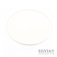 Disco in tulle color bianco da 230 mm x10pz