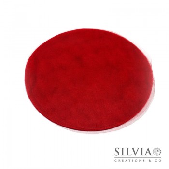 Disco in tulle color rosso da 230 mm x10pz