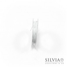 Cavetto in acciaio rivestito di nylon bianco 0.45 mm x 10m