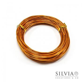 Filo in alluminio arancio oro 2 mm x 10m