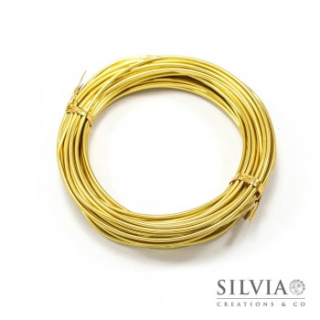 Filo in alluminio oro 2 mm x 10m