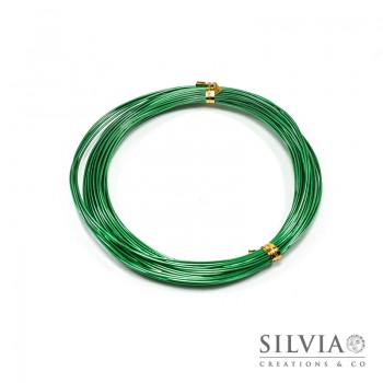 Filo in alluminio verde smeraldo 1 mm x 10m