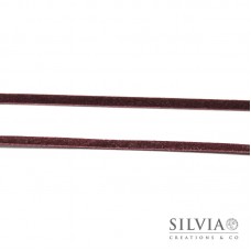 Nastro tipo alcantara scamosciato marrone 3 mm x 1m