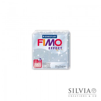 Fimo Effect 57 g color glitter argento (n812)