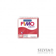 Fimo Soft 57 g color rosso ciliegia (n26)