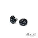 Orecchini a lobo con vegvisir bussola vichinga