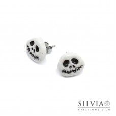 Orecchini a lobo Jack inspired per halloween in stile gothic
