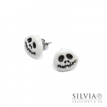 Orecchini a lobo Jack inspired per halloween in stile gothic