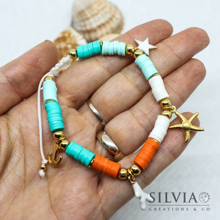 Collana E Bracciale DonDon In Legno Con Perline - Look Spiaggia, Stile Naturale E Boh&eacute;mien